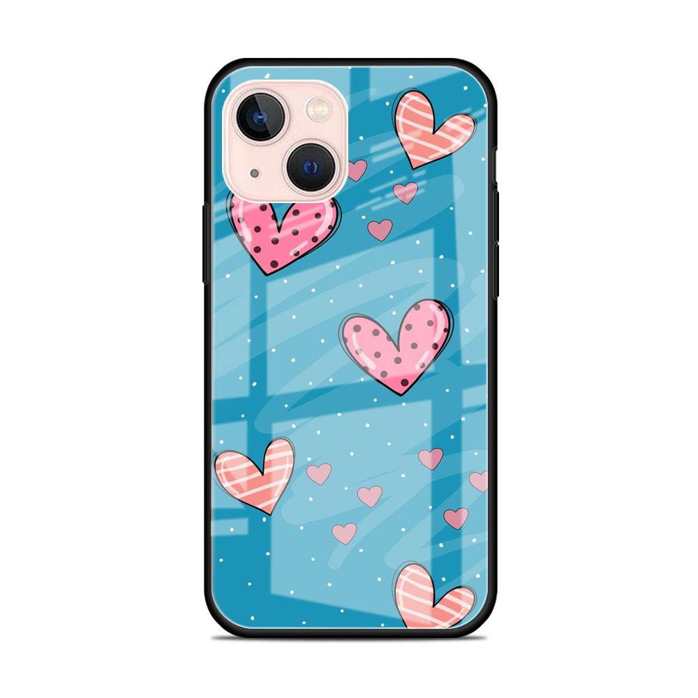 Glass Case For Apple iPhone 14 13 Pro 11 12 7 8 Plus SE 2022 XR X XS Max 6 6S Tempered Phone Cover LOVE Heart