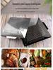 Quadratische Edelstahl-Grillpfanne - Outdoor-Grillwerkzeug