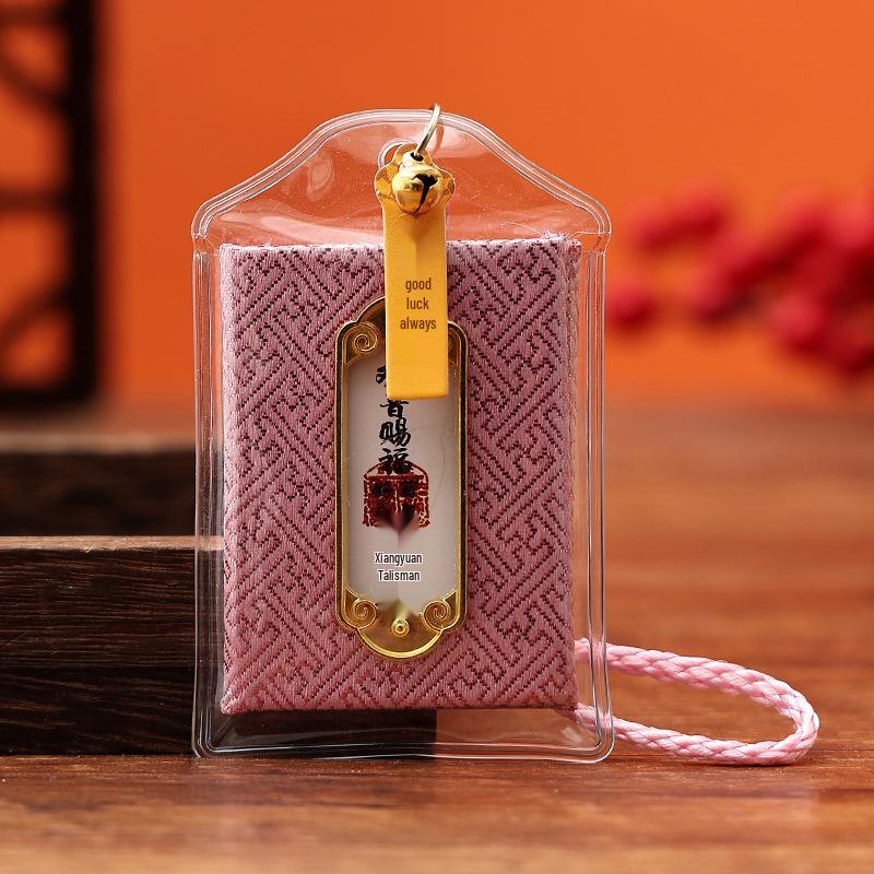Lingyin Temple Amulet Sachet: Portable Charm for Phone, Car, or Purse – Health & Luck Pendant