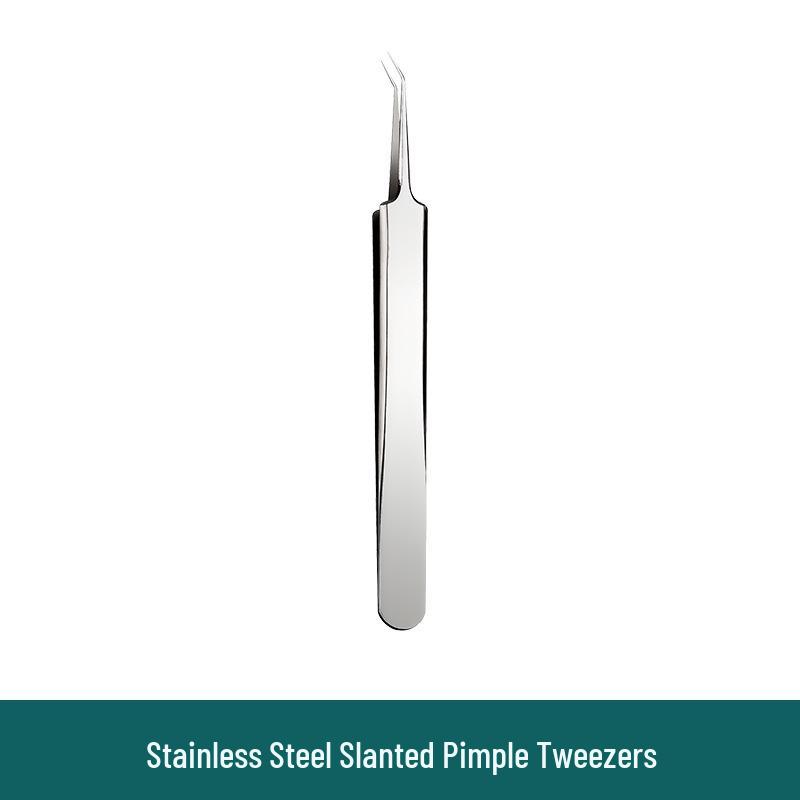 Stainless Steel Blackhead Remover and Pimple Extractor Set—4-Piece Beauty Tool for Acne and Zit Care