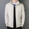 Men's Warm Parker Coat Autumn Winter Outdoor Sports Thick Anti Cold Cotton Jacket Stand Up Collar Checkered Cotton Coat