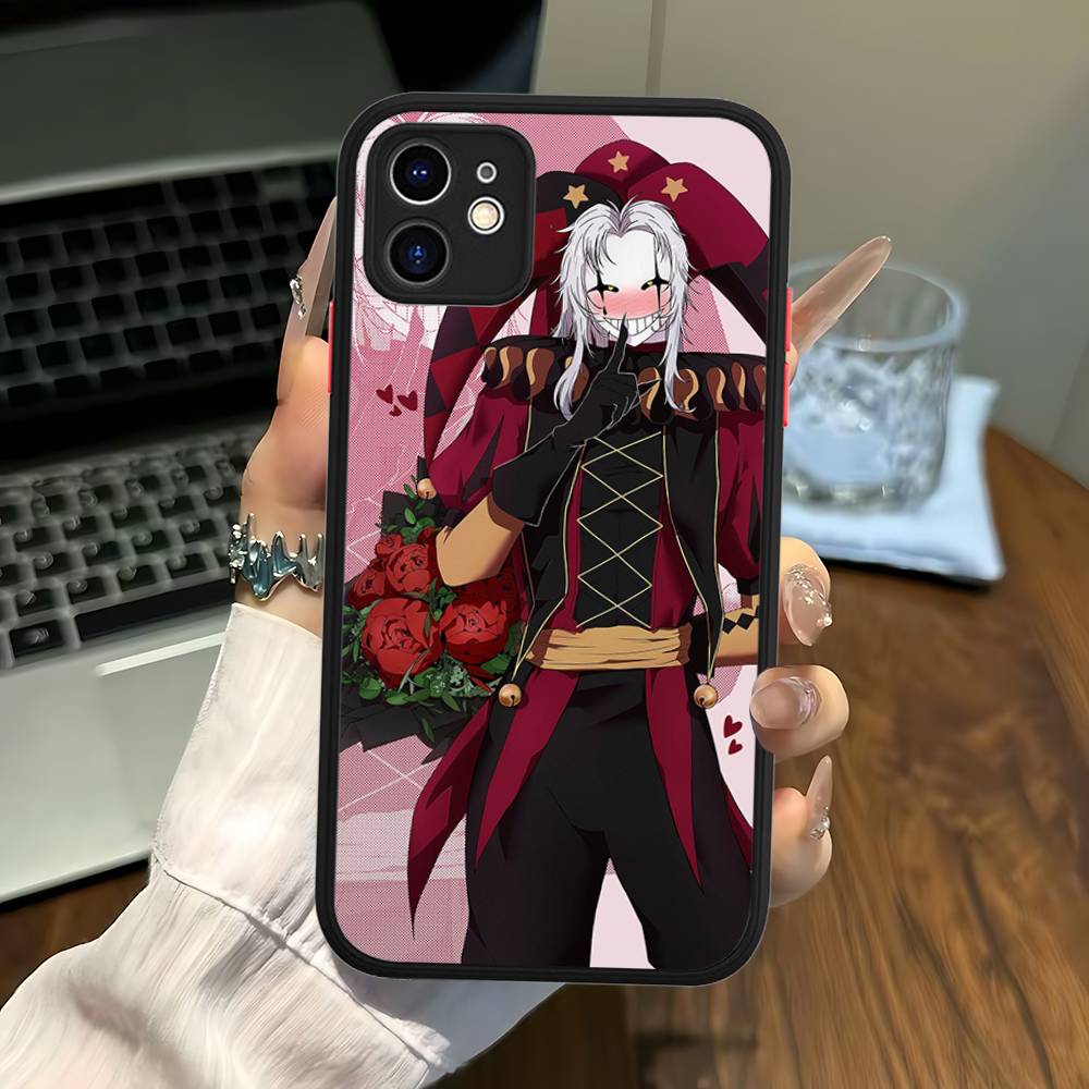Anime The Freak Circus Pierrot Phone Case For IPhone 16e 16 15 14 13 12 11 Pro Max X XS Max Plus Matte Clear