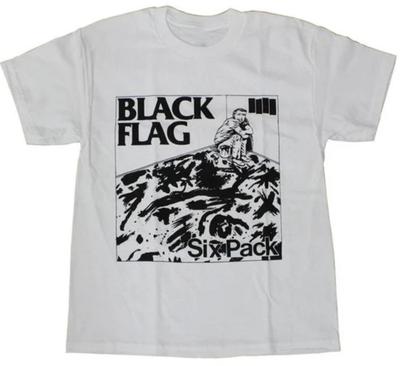 Black Flag Band Zespack Shirt Unisex Klassiek Wit S-5XL