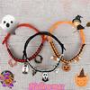 Pet Collar Breakaway Halloween Pet Collar Hand-woven Dog Cat Pendant Small Dog Collar Halloween Funny Pumpkin Decoration