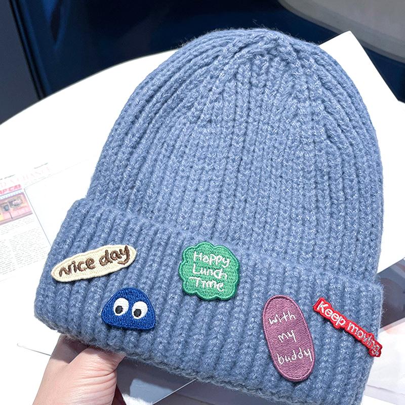 New Winter Wome Beanies Knitted Hats Men Elegant Solid-colored Thermal Hat Fashion Caps