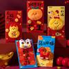 2026 New Year Red Envelope Year of the Horse Cartoon Plush Doll Lucky Money Packet Spring Festival Gift