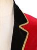 Womens Circus Ringmaster Costume Sleeveless Blazers Jacket Coat Christmas Halloween Carnival Cosplay Costume