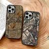 Forest Camouflage Pattern Phone Case For iPhone 17,16,15,14,13,12,11 Plus,Pro Max,XS,Colorful Silver Black Cover