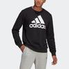 adidas Sweatshirts Men's Black Crew Neck Moderate Regular GK9076