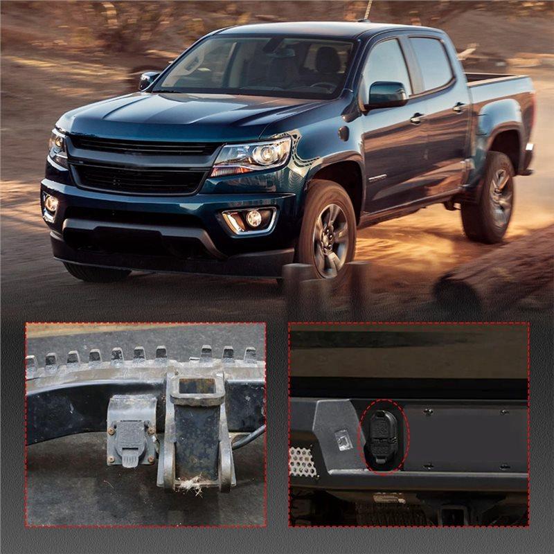 Versatile 23404450 23404449 Rear Bumper Trailer Tow Hitch Receptacle Plug For Canyon Colorado 2015-2021 Trailer Brake Harness