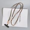 High-end Mobile Phone with Leather Card Holder and Pearl Shoulder Strap