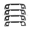 4pcs Car Door Handle Exterior Kit Covers with Rubber Seals Gasket For BMW E36 E34 E32 3 5 7 Series 51218122441 51218122442