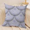 Fish Scale Pattern Cushion Cover Soft Plush Fabric DoubleSided Printed Cushion Covers for All Seasons Modern Home Decor