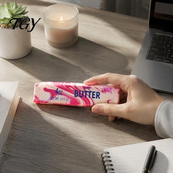 Stress Reduction Gadgets Flow Pattern Butter Stick Squeeze Toy, Slow Rebound Bar Toy for Shape Toys Anxiety Relief, Soft Stretchy Fidget Strip