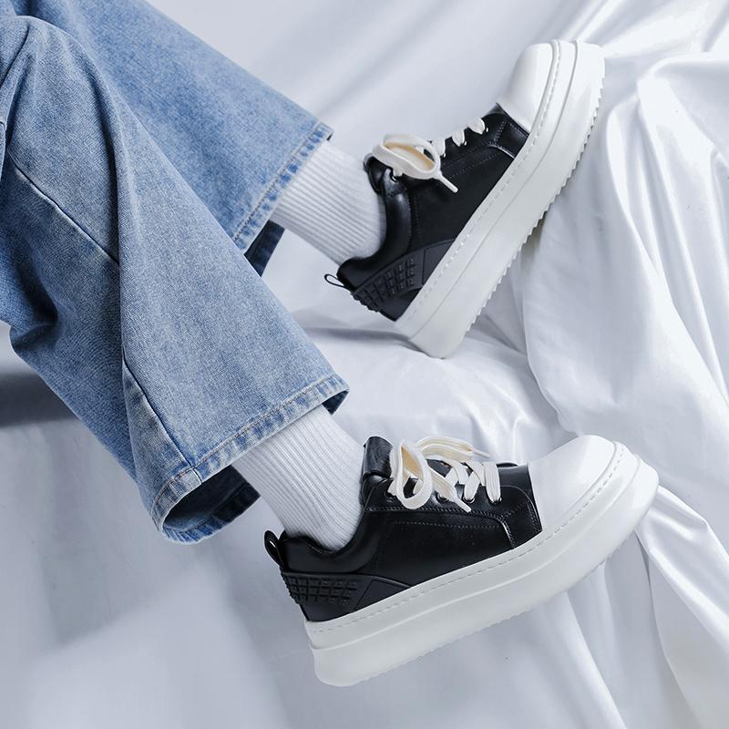 Fashion Trendy youth men's thick soled shoes Classic Fashion Designer Styles Leisure Outdoor Party Daily Height increasing shoes
