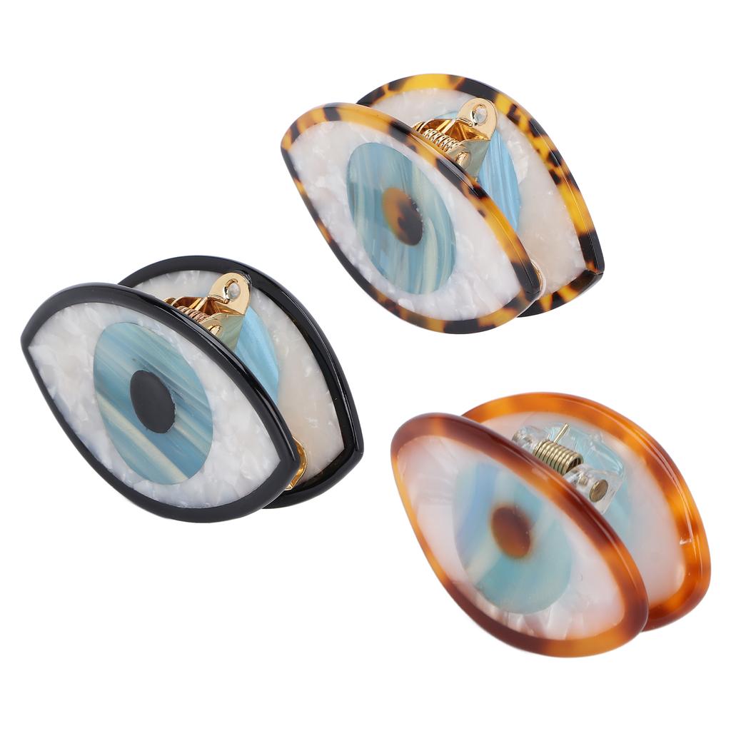 Haarklammern in Augenform, Haarklammern, dekorative Haar-Accessoires, Haarspangen für Frauen und Mädchen