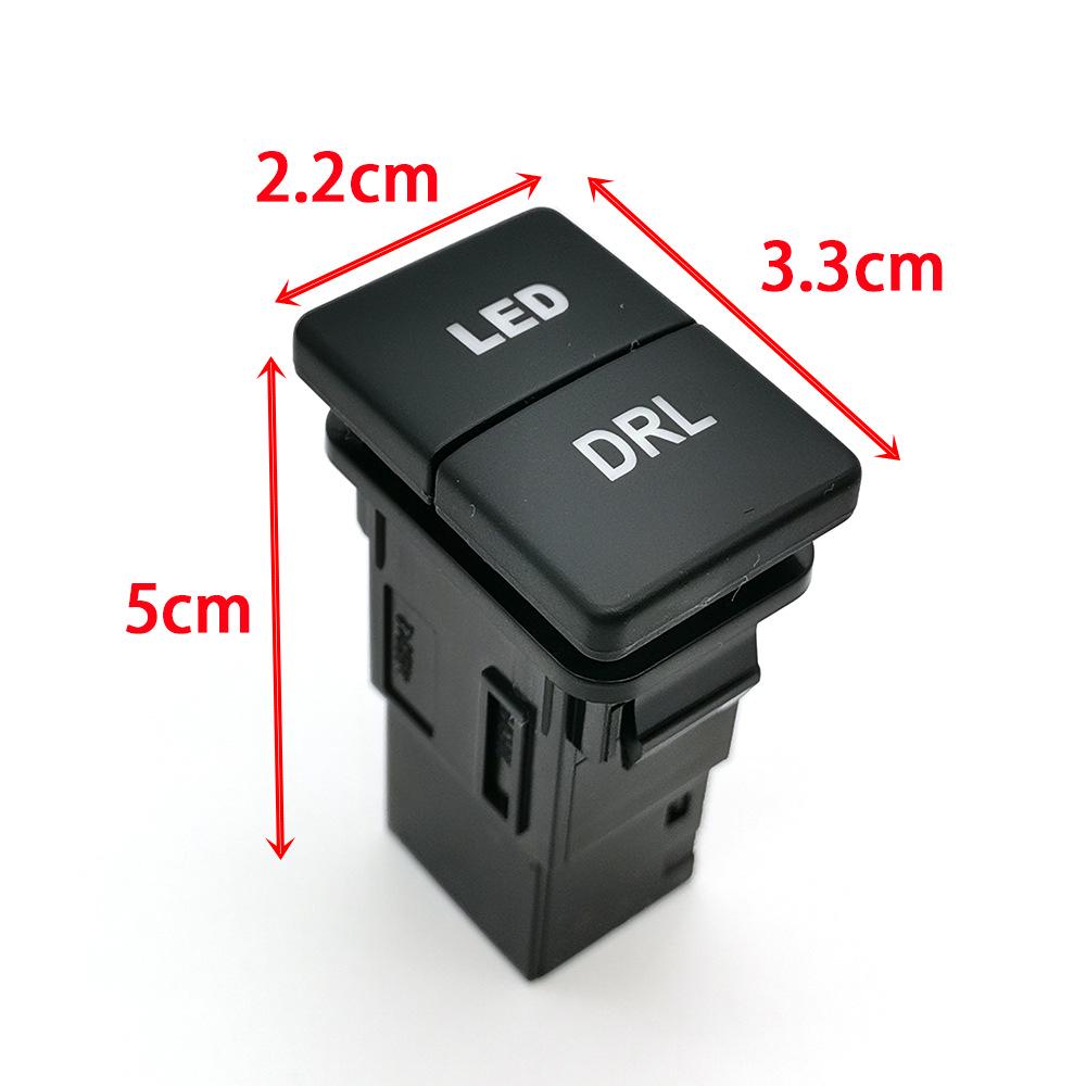 Toyota Corolla Dual-Switch LED Fog Light Buttons: Green for On, Red for Off
