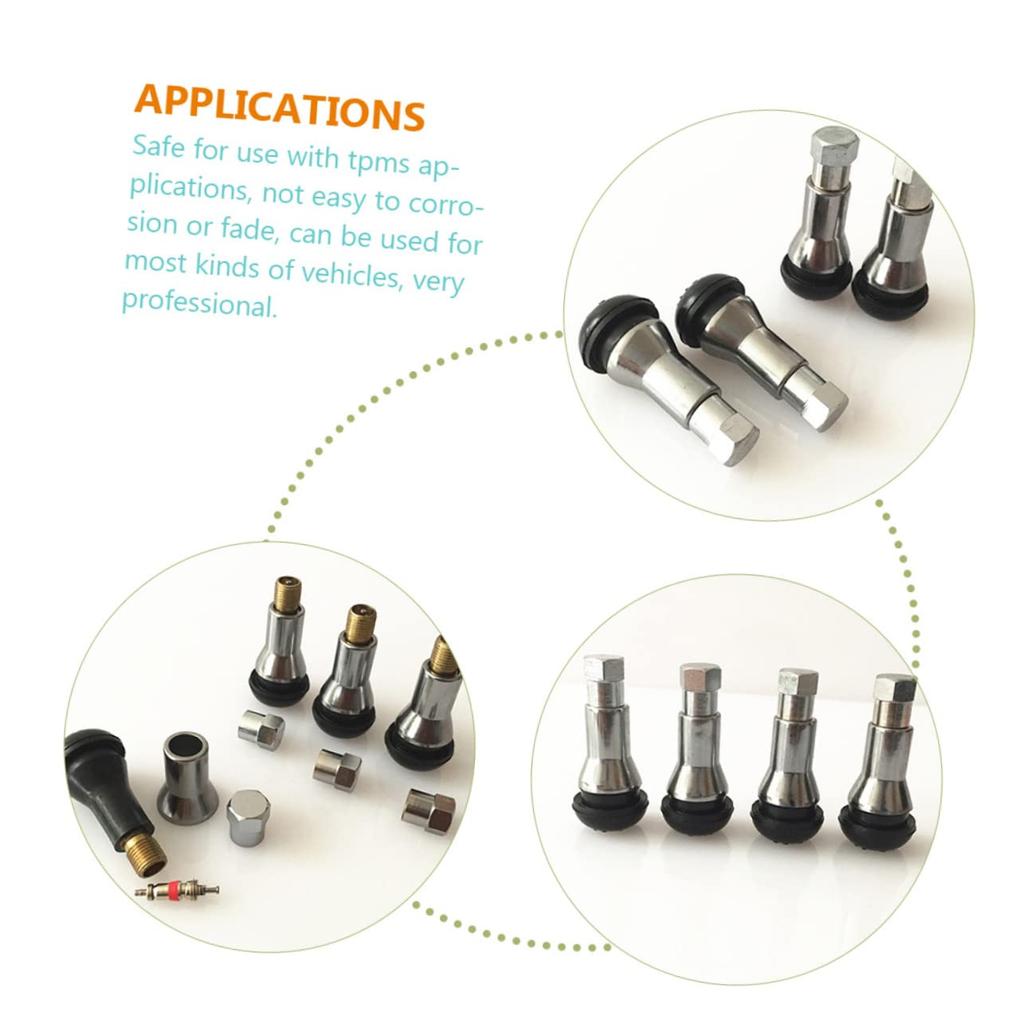 CHILDWEET 16pcs Set Tr413ac Decoration Car Kit Tire Valve Stem Sleeve Tire Valve Sleeve