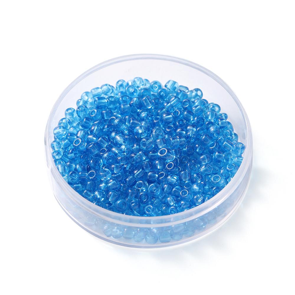 300Pcs/Lot 4mm Transparent Glass Round Loose Spacer Seed Beads For Jewelry Making Handmade DIY Bracelet Necklace Accessories