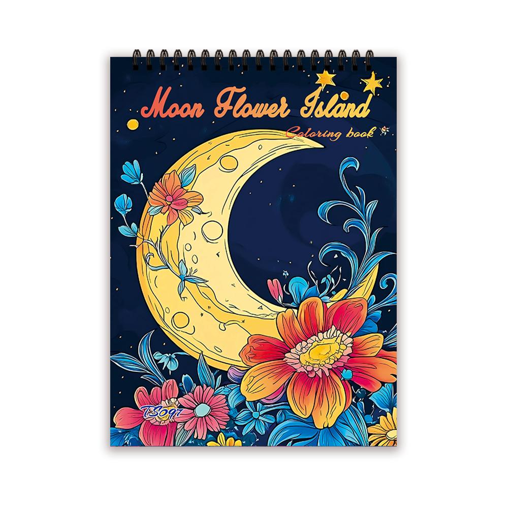 Spiral Colouring Book 30 Sheets 11.2x 8.3 Inches 100gsm Thick Paper, For Relief, Anxiety, Perfect for Many Holiday Gifts