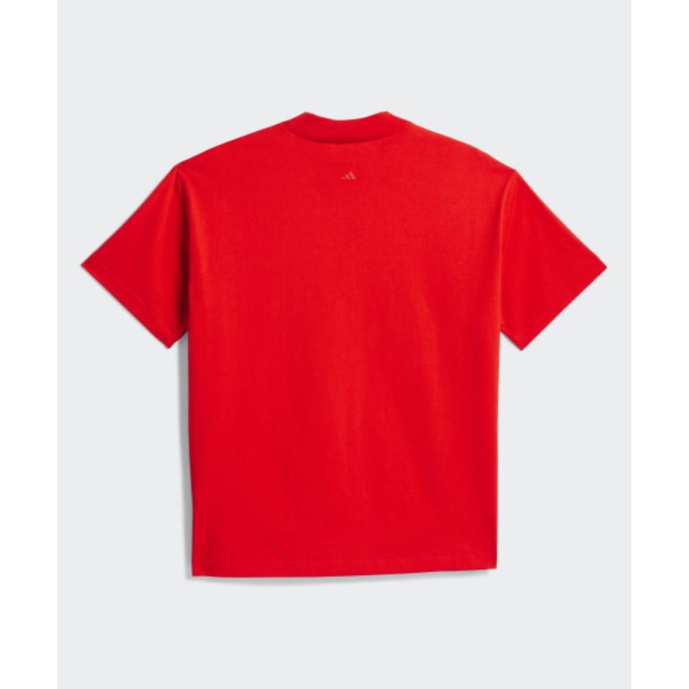 Adidas Basketball Tee   Red Je3763