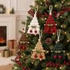 Cotton Xmas Tree Hanging Pendant Hand Woven Christmas Door Hanging  Home Christmas Decor