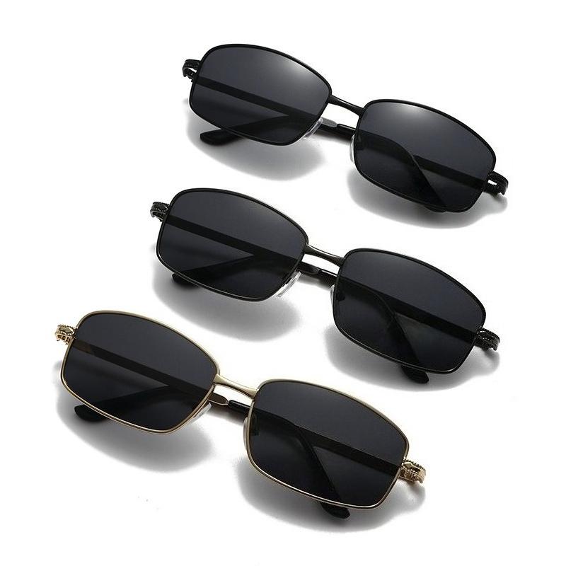 Square-Frame High-Definition Polarized Sunglasses for Men Outdoor Travel UV-Protective Eyewear Classic Driving Shades UV400