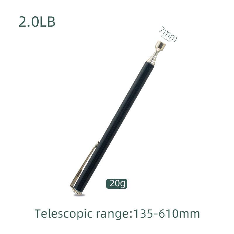 1.5 lb Telescopic Magnetic Pickup Tool with Light, Strong Magnet, Extendable Round & Square Mirror, Auto Repair Flashlight Head
