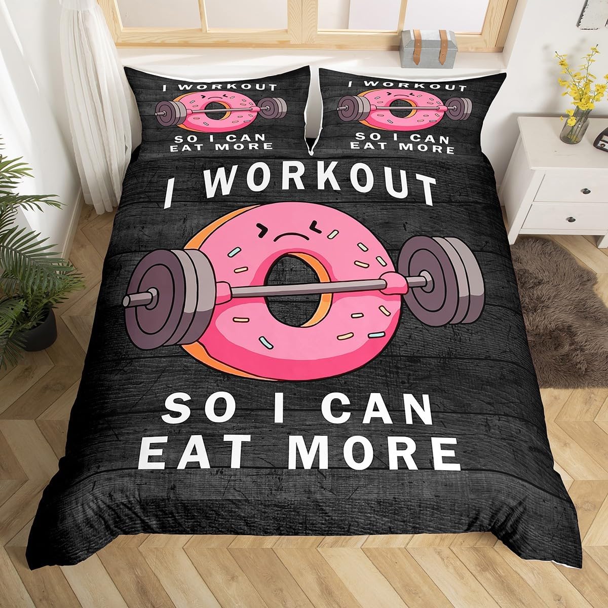 

Мягкий милый комплект пододеяльников с пончиками, комплект постельного белья с десертной тематикой для девочек и мальчиков, подарки из микрофибры, забавный мультяшный комплект со вкусной едой, пододеяльник EU Single(135x200cm)