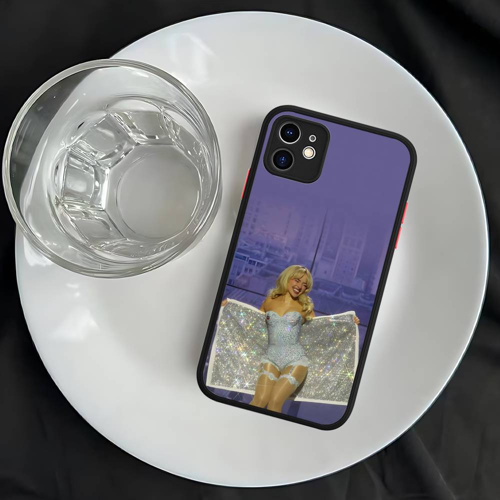 Singer S-Sabrina C-Carpenter For IPhone 16 13 15 11 12 14 Pro Max 15 16 Plus X XS MAX Matte Phone Cover