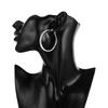 Copper romantic 3-6cm round earrings for women charm fashion  jewelry party wedding engagement Christmas gifts