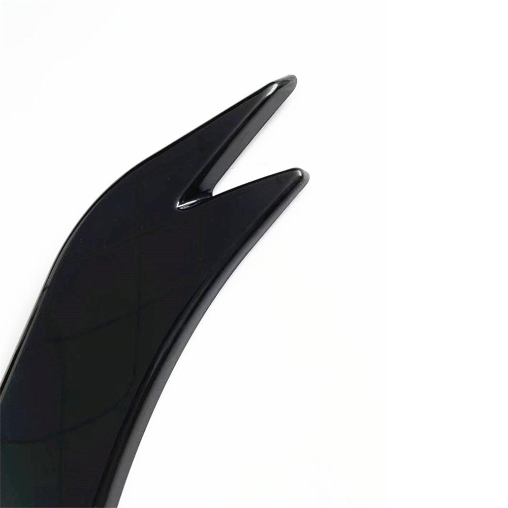 Universal Car Rear Bumper Spoiler Canards Fins Anti-Crash Diffuser Lip Wrap Kits