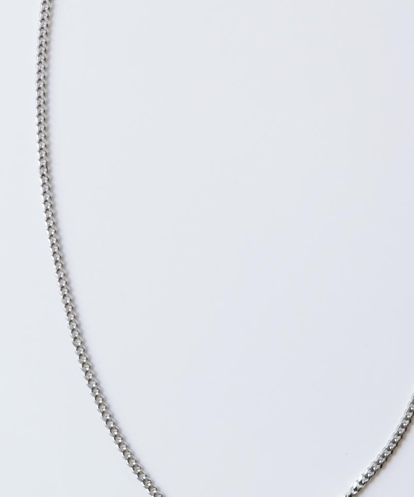 Nakedblood [Handmade]Silverdrop Halo Cross Necklace