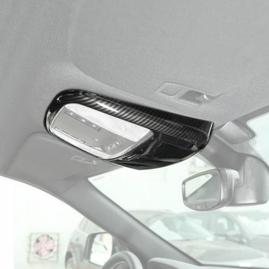 For 2011- Chrysler 300/Charger Carbon Front Reading Light Lamp Cover Trim 2P