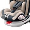 Portable Infant To Toddler Car Seat 360 Degree Rotation Highback Booster Car Seat Coffee Color