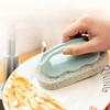 Bathtub Brush With Handle Kitchen Stain Removal Brush Wash Pot Dishwash Magic Sponge Wipe Cleaning Brush Multifunctional Cleaning Brush