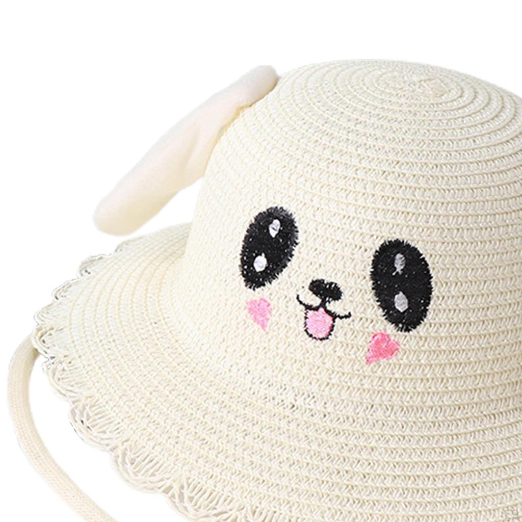 Baby Caps Bunny Hat Fishing Outdoor Portable Cartoon Beach Panama Cap Ears Accessories