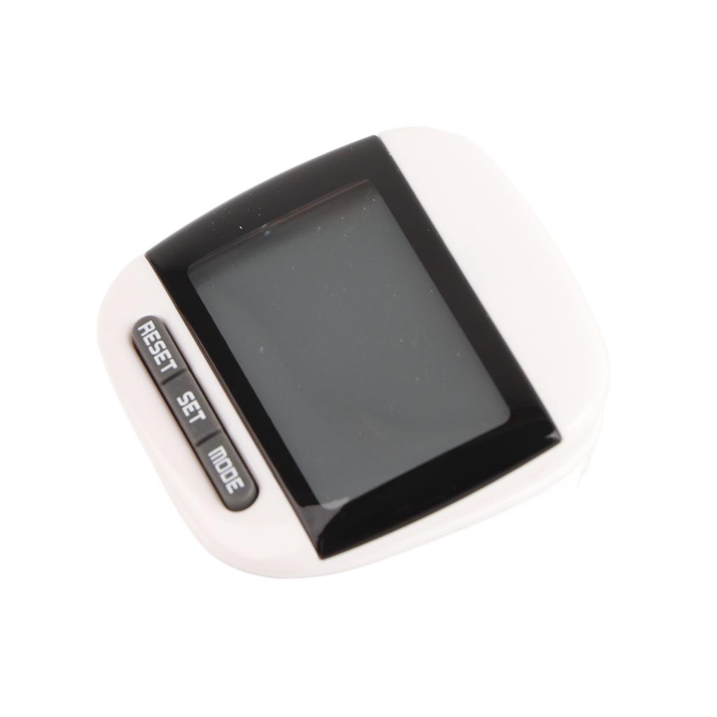 Genaue Schrittzähler Tragbarer Schrittzähler mit LCD-Anzeige für Joggen Wandern Laufen GehenSchwarz