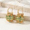 Retro Colorful Court Style Earrings - Light Luxury & Elegant Design