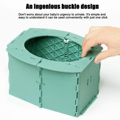 Baby Toilet Travel Potty Portable Folding Potty with Disposable Bags Reusable Lightweight Baby Toilet Seat