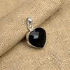 Svart Spinell Edelsten Håndlaget 925 Solid Sterling Sølv Smykkeanheng For Hende