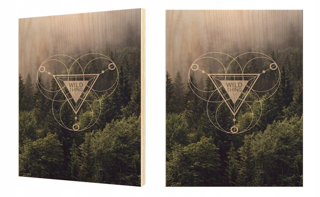 Drewniany plakat obraz na sklejce 28x39cm sp654