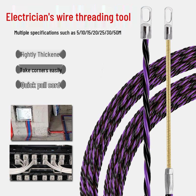 5-50M Three-Strand Electrician Cable Leader & Pulling Tool 1 Tightener