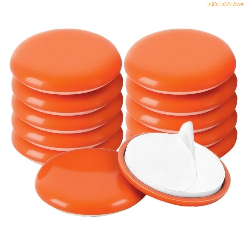 K1AE 25mm Thick Furniture Pad Auto Adhesive Not Slip Protectors Upgrades 12pcs for Hard Floor Defense & Quiet Gliding