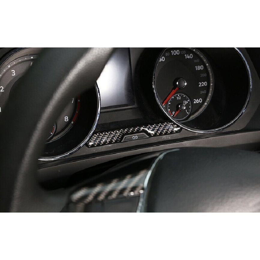 Strip Decor Trim 2017-2021 Real Carbon Fiber Fit For Volkswagen Tiguan Dashboard