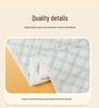 Large Combed Cotton Incontinence Pad - Waterproof, Breathable, Non-Slip with Fixing Straps, Washable Full Bed Sheet Tatami