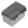 Distribution Box with Hinged Cover Mounting Plate Brackets IP67 Waterproof ABS Plastic Electrical En