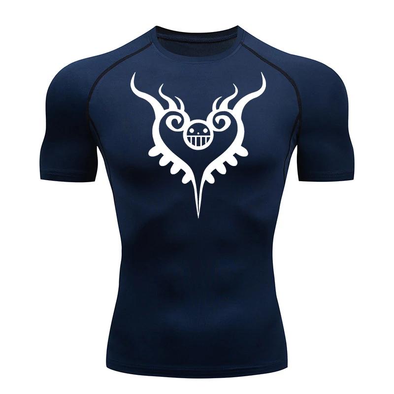 Men's Gym Workout Fitness Summer Compression Shirts Comfortable Quick-Drying Rash Guard Fashion Short Sleeve Athletic Tshirt Tees Tops