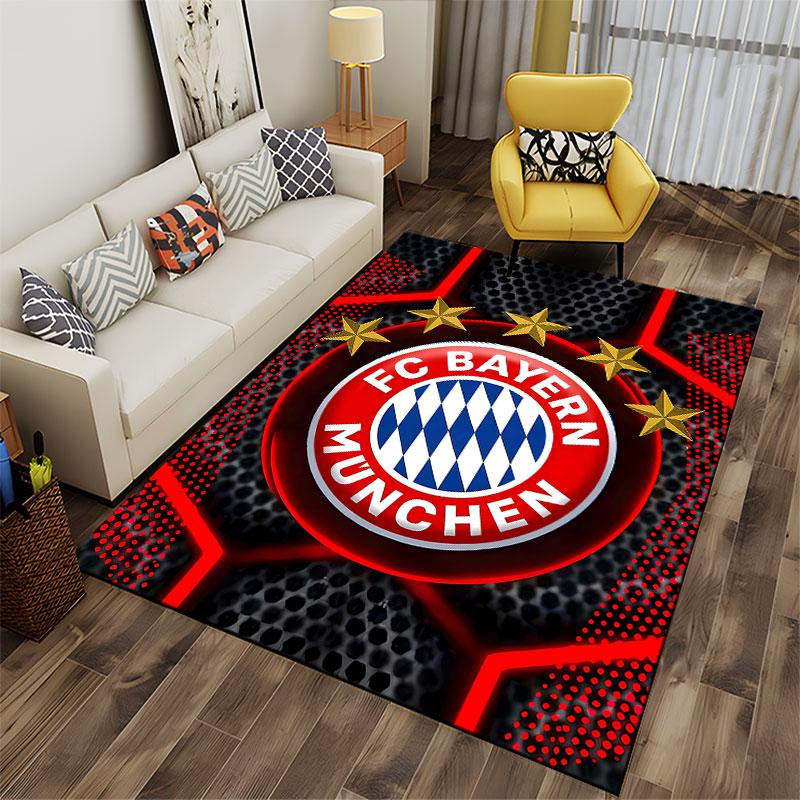 FC Bayern Munich Logo Carpet Suitable As a Non-slip Mat for the Living Room or Bedroom Sofa