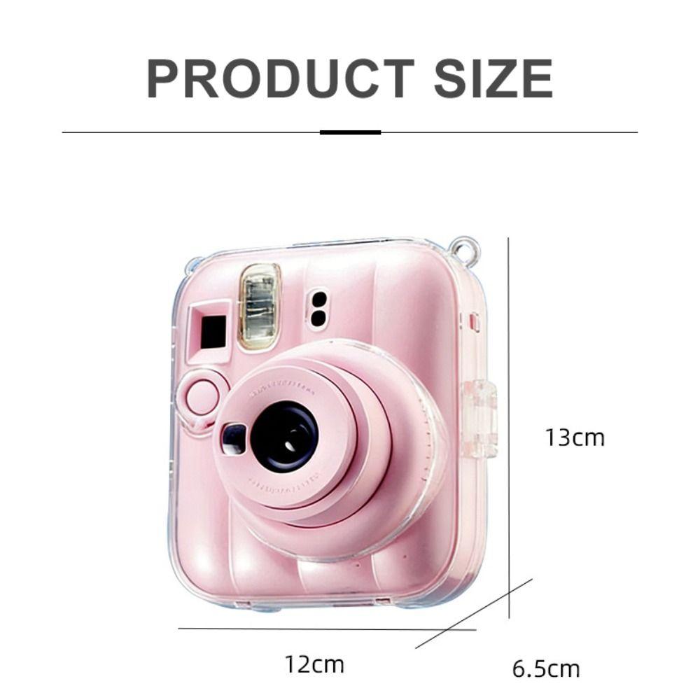 3 In 1 Instant Camera Case With Cartoon Sticker Anti Scratch Protective Cover Adjustable Strap For Fujifilm Instax Mini 13